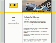 Tablet Screenshot of flughafen-taxi-hannover.de